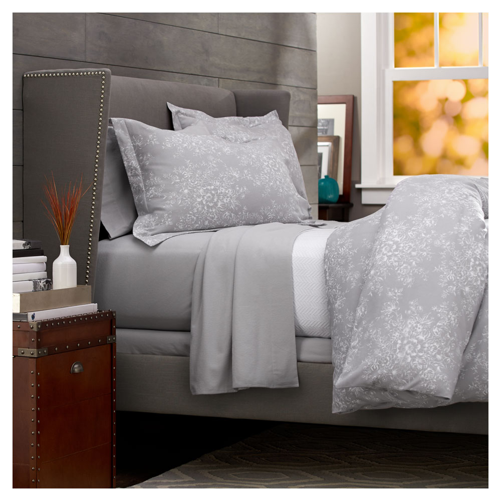 Pinzon Lightweight Cotton Flannel Duvet Cover King