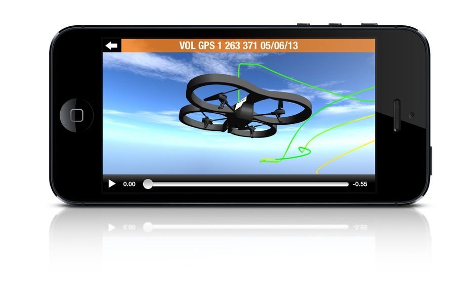 Parrot AR.DRONE 2.0 Flight Recorder GPS, 4GB, return to