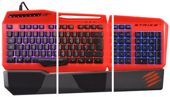 Mad Catz S.T.R.I.K.E. 3 Gaming Keyboard for PC - Fully Customizable RGB Backlighting