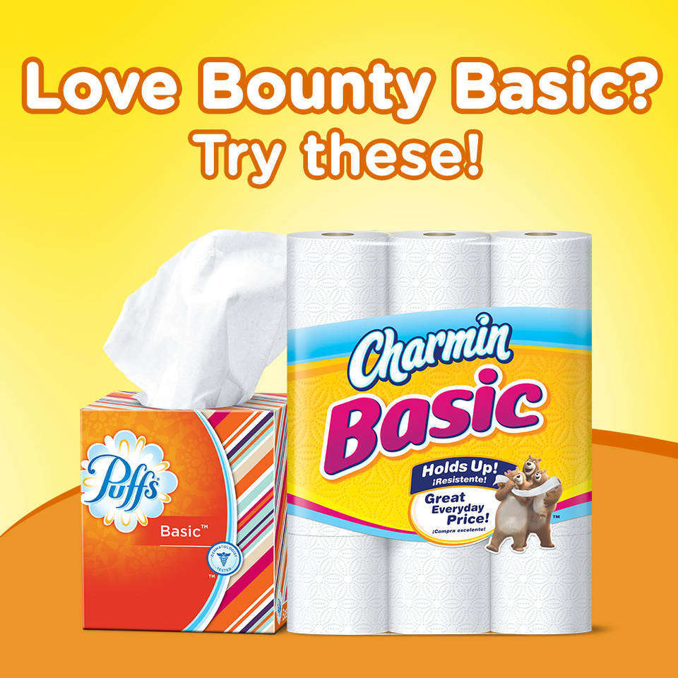 Amazon Bounty Basic Paper Towels 2 Select A Size Large Rolls 