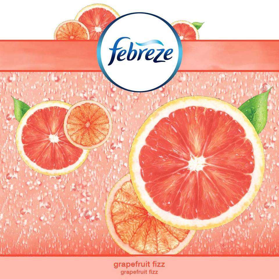 Febreze Wax Melts Grapefruit Fizz Air Freshener (1 Count, 2.75 Ounce) Health
