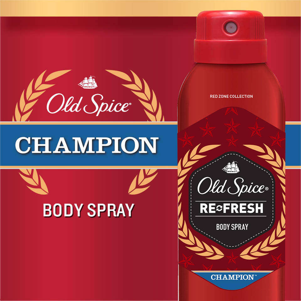 Old Spice Red Zone Champion Men's Body Spray 3.75 Ounce Beauty
