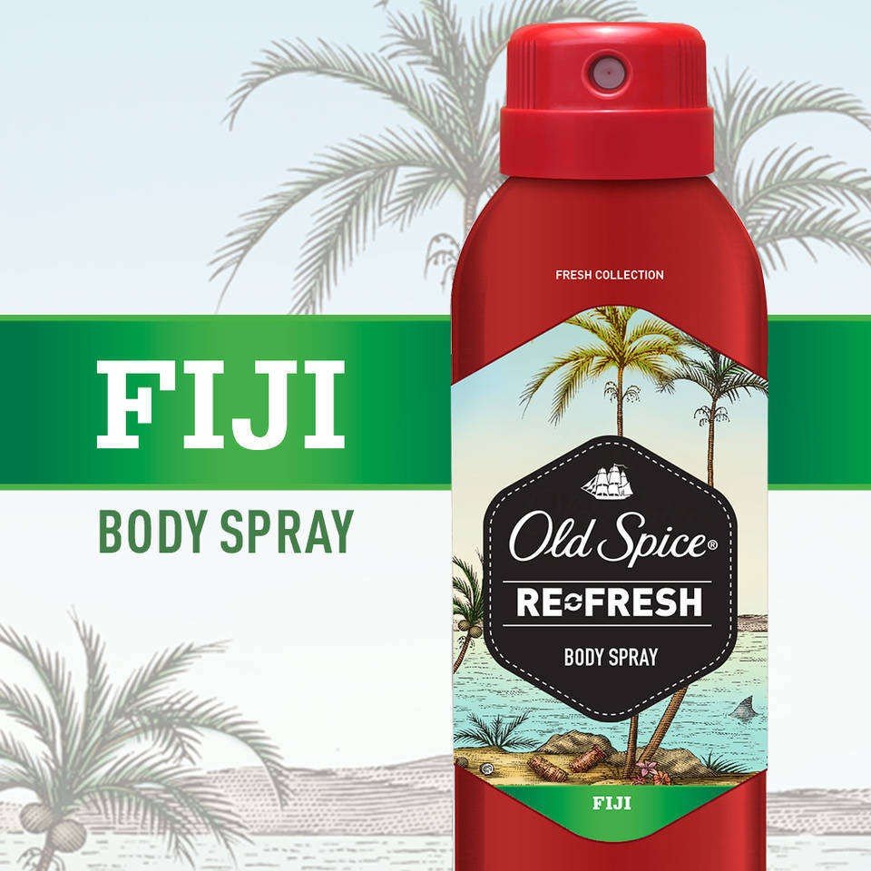 Old Spice Fresh Collection Fiji Men's Body Spray 3.75
