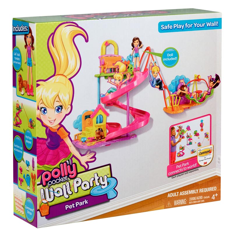 Polly Pocket Wall Party Pet Park Playset Toys & Games