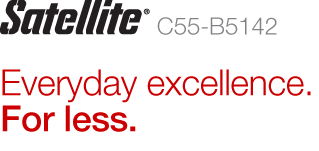 Satellite&reg; C55-B5142 | Everyday excellence. For less.