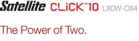 Satellite Click 10 LX0W-C64 | The Power of Two.