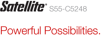Satellite S55-C5248 | Powerful Possibilities.