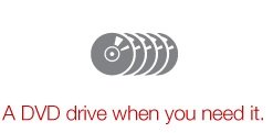 DVD Drive | A DVD drive when you need it.