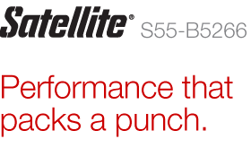 Satellite S55-B5266 | Performance that packs a punch.