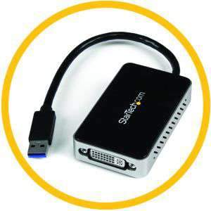 Amazon.com: StarTech.com USB 3.0 to DVI External Video Card Adapter - 1 ...