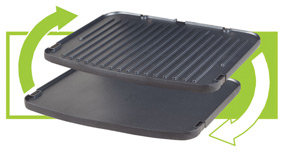 Reversible non-stick plates