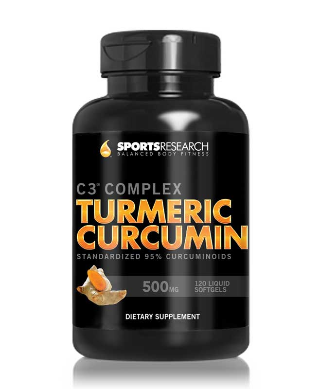 Sports Research Turmeric Curcumin C3 Complex 500 Mg with 95