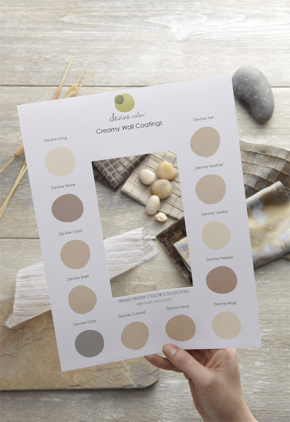 Devine Icing, Pebbles & Cream Collection, Devine Color Interior Paint