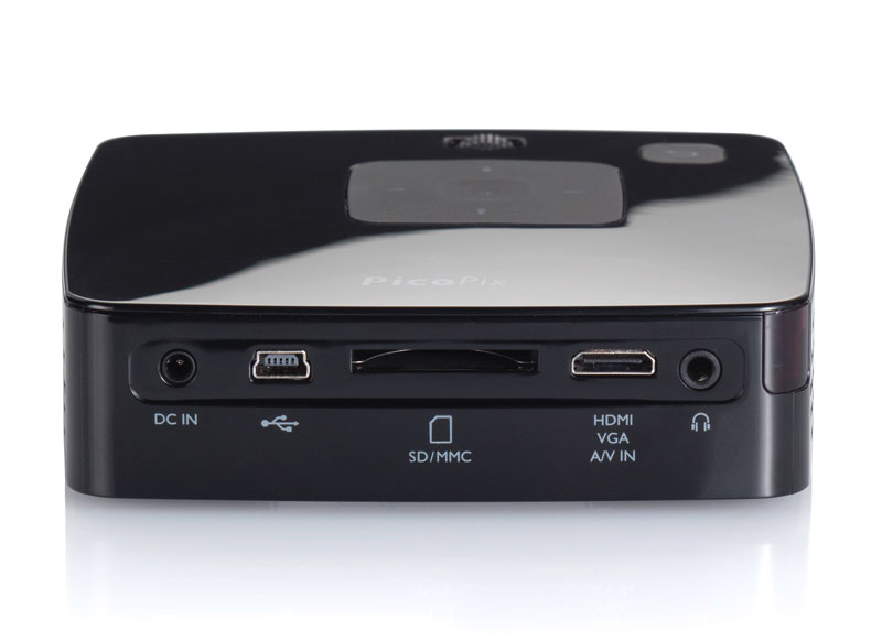 Philips Picopix PPX2495/F7 Pico Projector, 100 Lumens, 10.3 Oz, HDMI, LiIon Battery