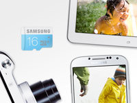 Samsung Standard 16GB microSD Memory Card with Adapter Product Shot