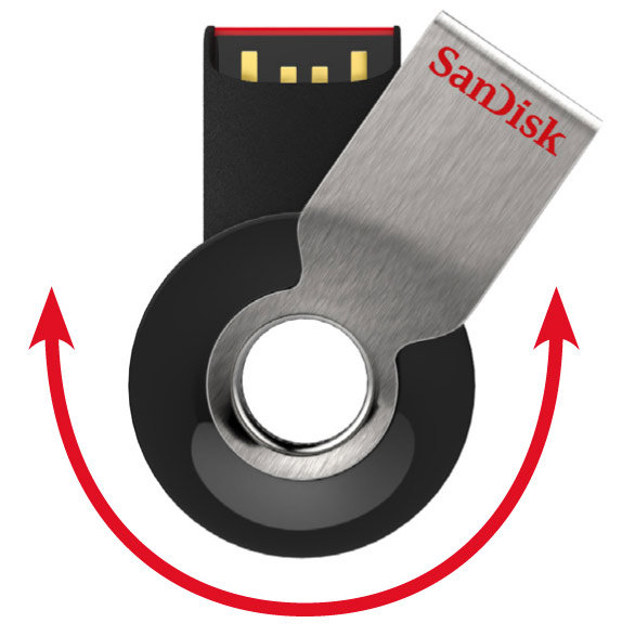 SanDisk Cruzer Orbit CZ58 16GB USB 2.0 Flash Drive SDCZ58