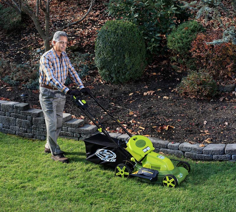 Sun Joe Mow Joe MJ408C 20Inch ThreeInOne Cordless Lawn