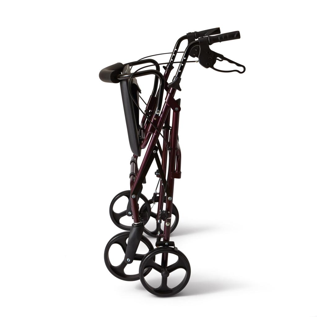 Medline Heavy Duty Bariatric Aluminum Rollator Walker with