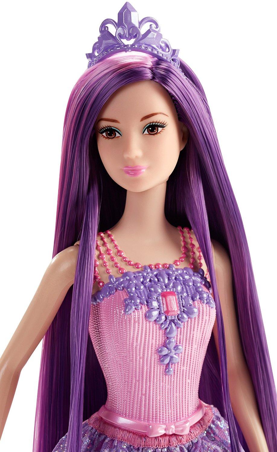 Barbie Endless Hair Kingdom Princess Doll, Purple Toys & Games