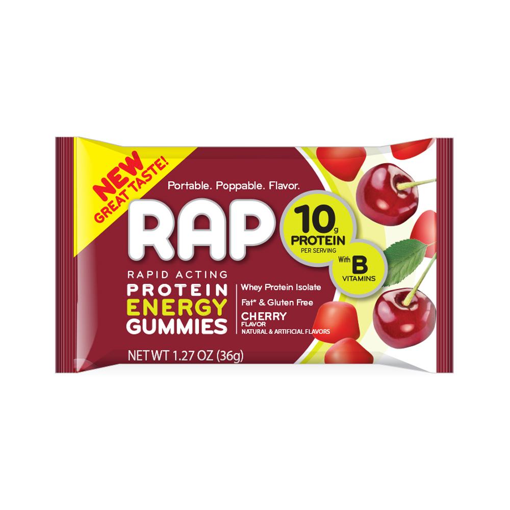 RAP Rapid Acting Protein Energy Gummies, Cherry Flavor, 1.27 Ounces Grocery