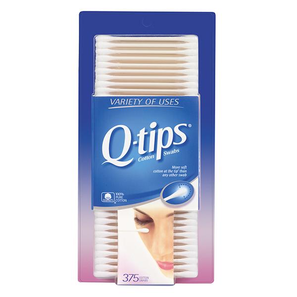 Qtips Cotton Swabs, 375 ct Beauty
