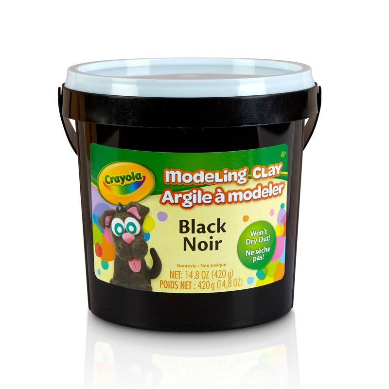 Crayola 1 lb Bucket Black Modeling Clay, Net 14.8 oz. Toys