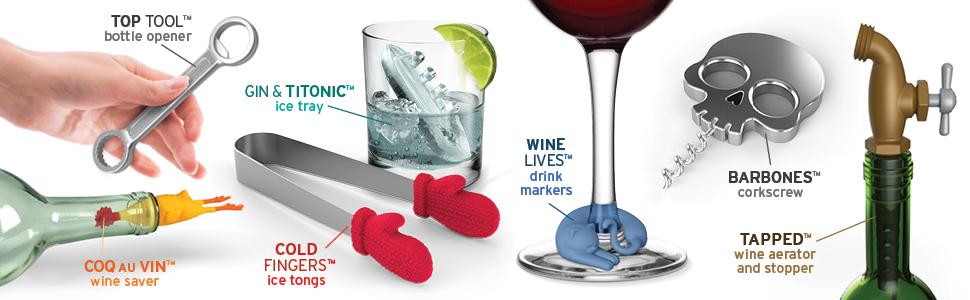 fred & friends, fred, barware, party, party supplies, cocktail, beer, appetizers, hosting