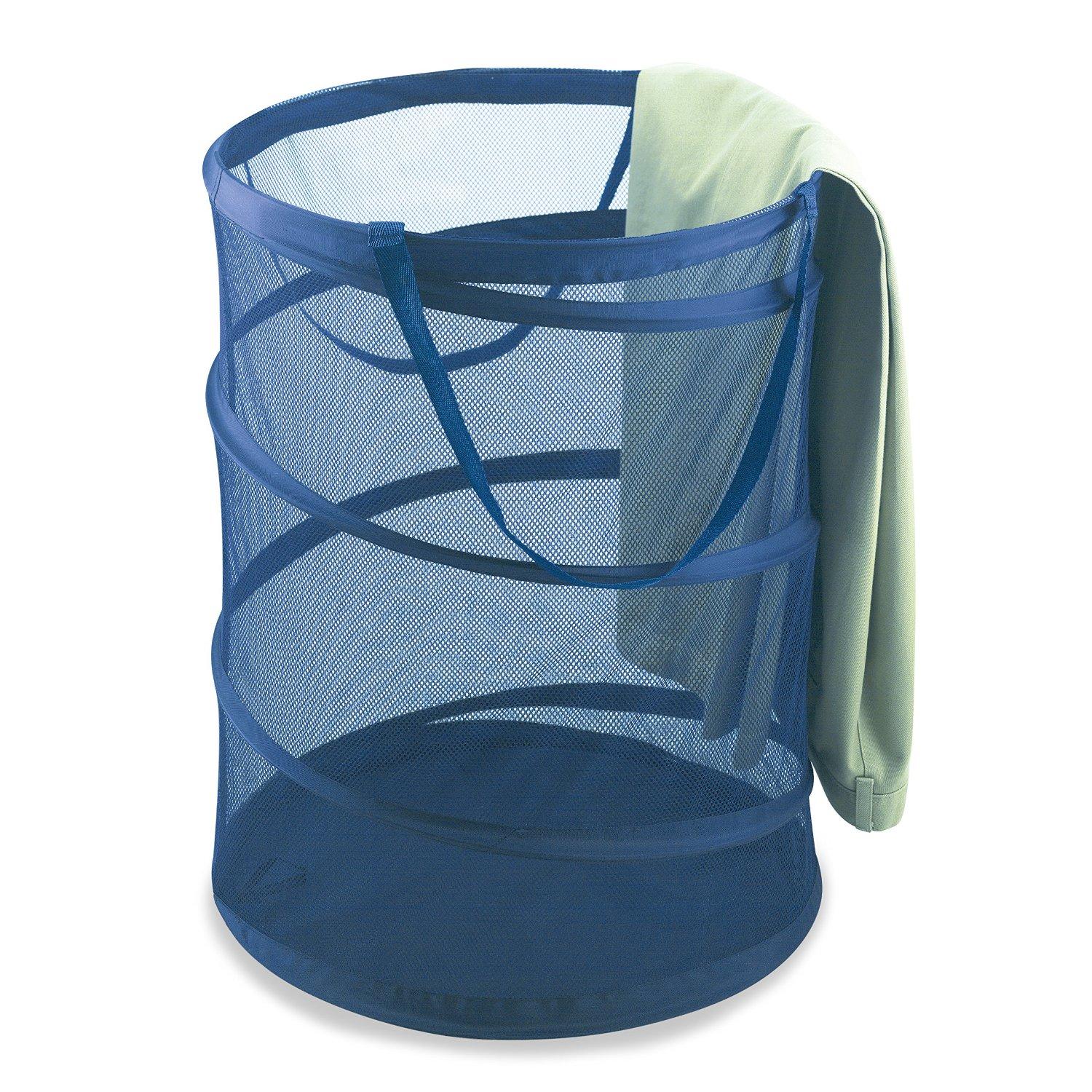 ProMart DAZZ Deluxe Spiral PopUp Hamper, Blue Home & Kitchen