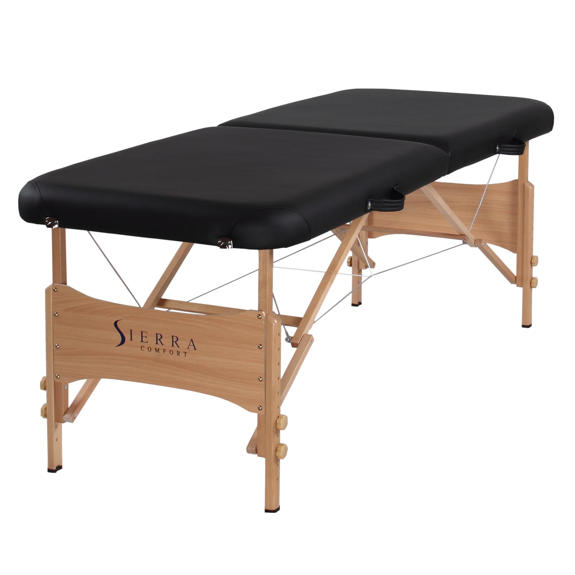 Sierra Comfort Basic Portable Massage Table, Black Sports