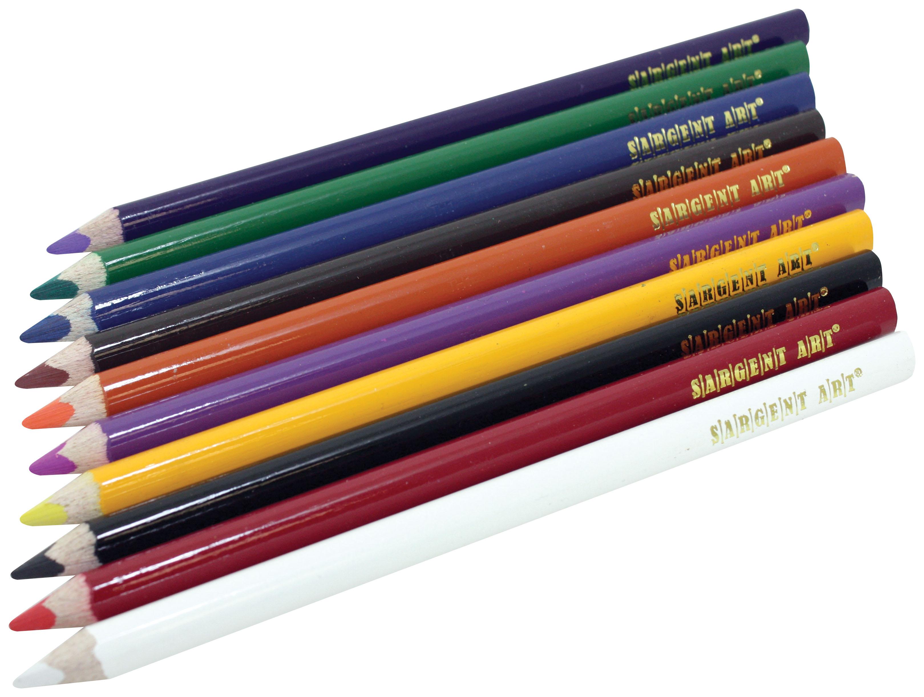 Sargent Art 227207 Triangle Colored Pencils, 24 Count
