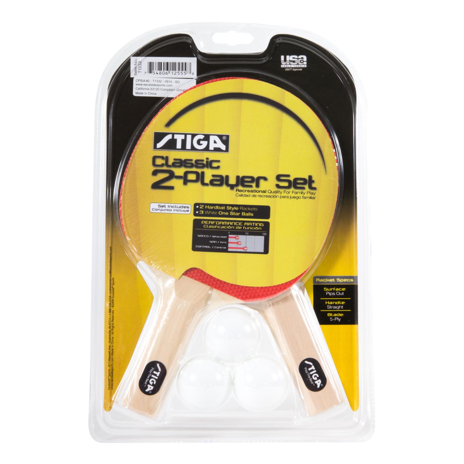Amazon.com : STIGA Classic Table Tennis Set : Beginner