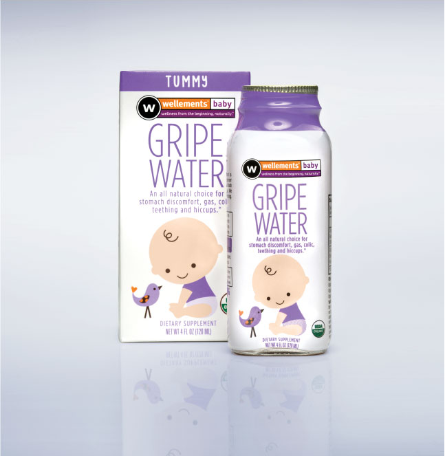 Wellements Organic Gripe Water for Tummy, 4 Fl Oz Health