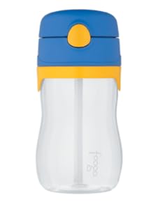 美国THERMOS 膳魔师foogo放洒防漏吸管杯 325ml 蓝/黄