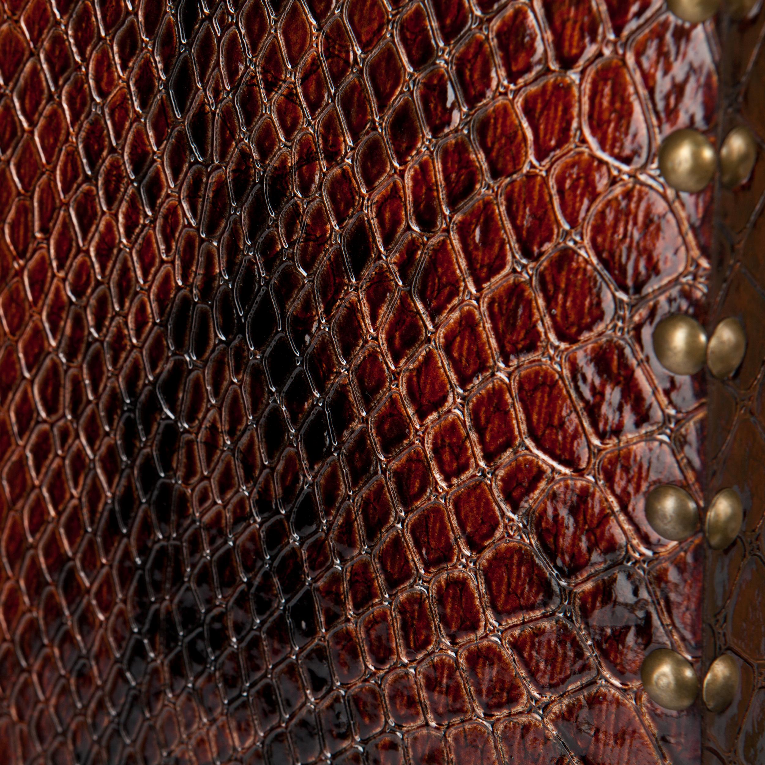 Southern Enterprises Warrington Faux Leather Accent Table