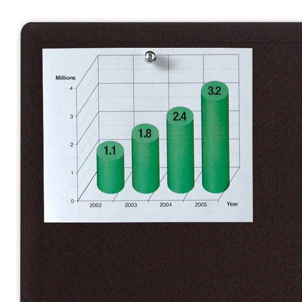 Quartet Bulletin Board, 4 x 3 Feet, Frameless, Fabric