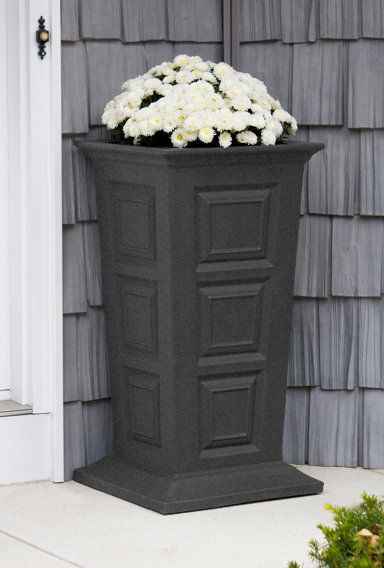 Good Ideas SVPBLK Savannah Planter, Black Tall Planter