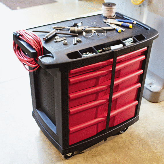 Rubbermaid Commercial Trademaster 5 Drawer Mobile Work