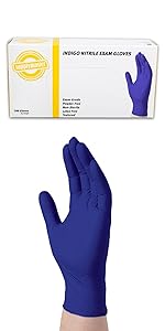 Purple, Nitrile, Glove, Box, Disposable Gloves, Latex Rubber Free, Medical Exam Gloves, Powder Free