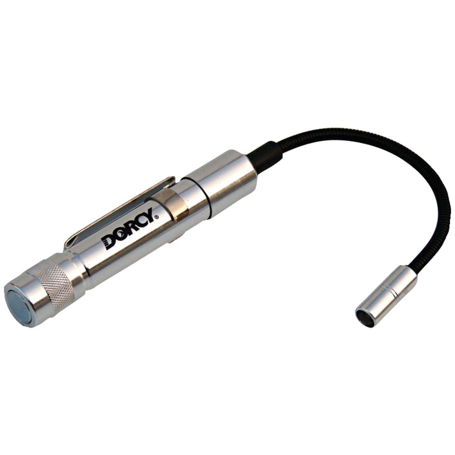 Dorcy 411406 Mini Flexible LED Flashlight with Belt Clip, 8Lumens