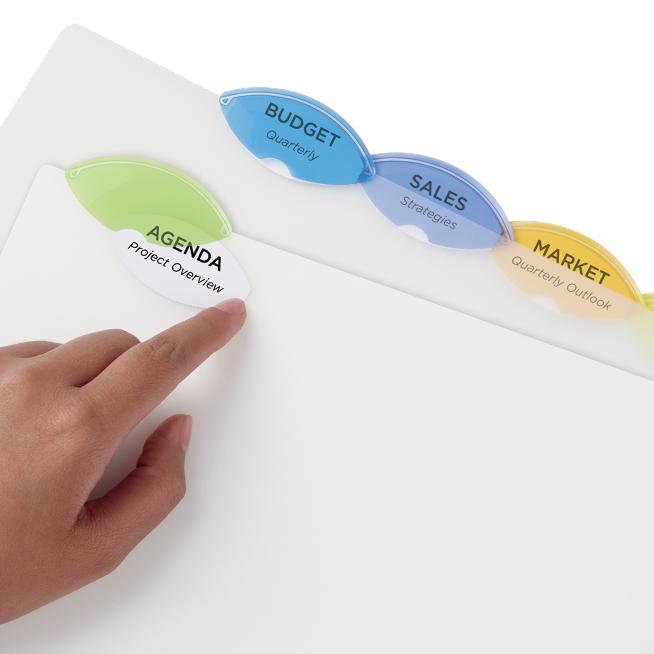 Avery 11201 Insertable Style Edge Tab Plastic Dividers, 8