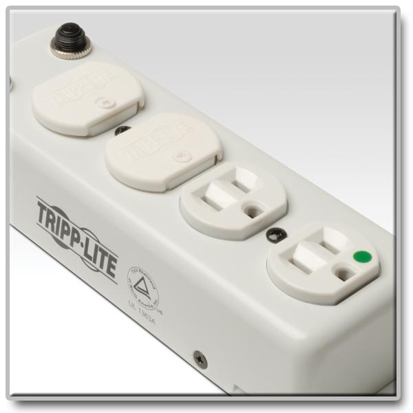 Tripp Lite Hospital Grade Outlet Covers for Surge Protector Power Strips