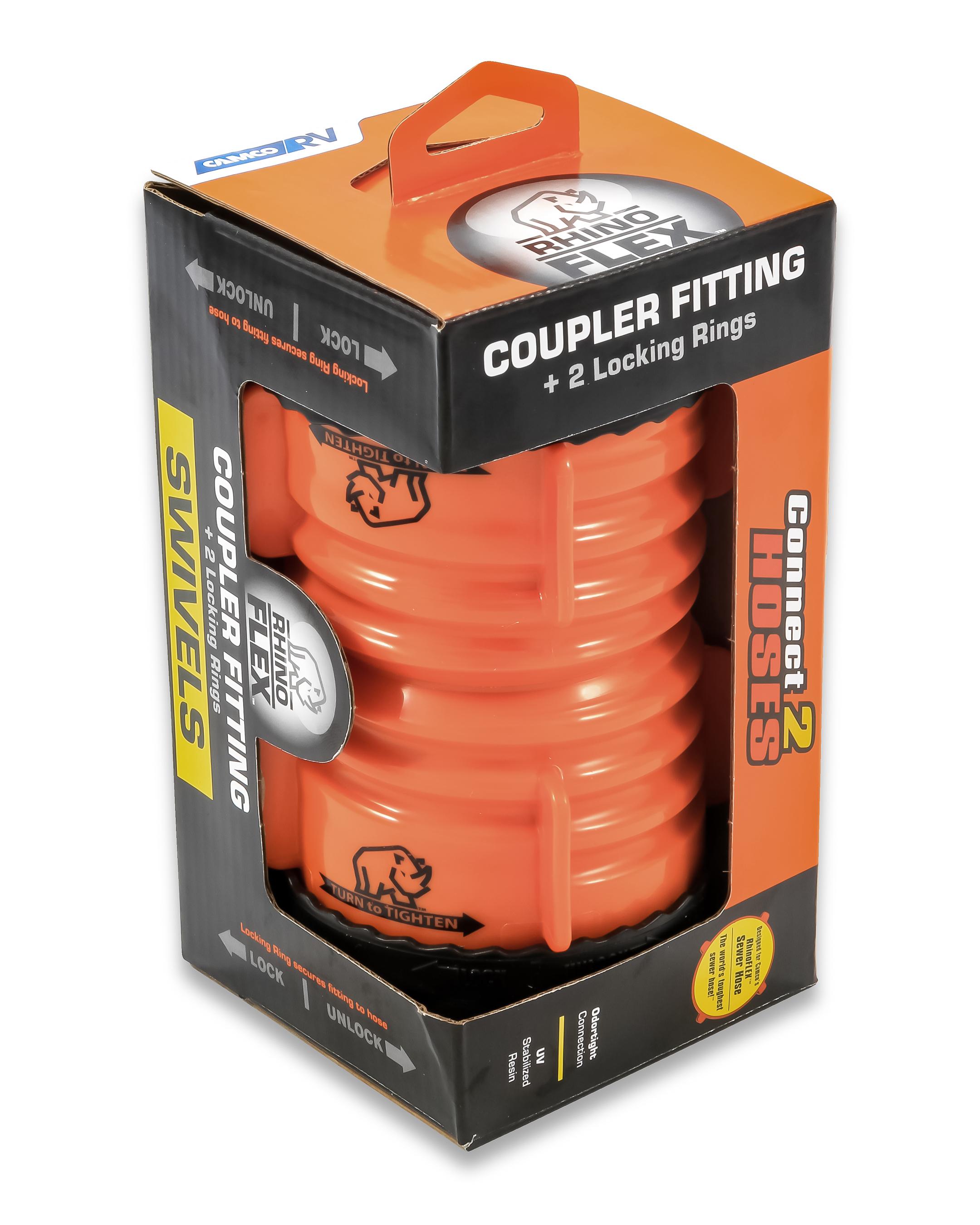 Camco 39821 RhinoFLEX Swivel Coupler Fitting Automotive