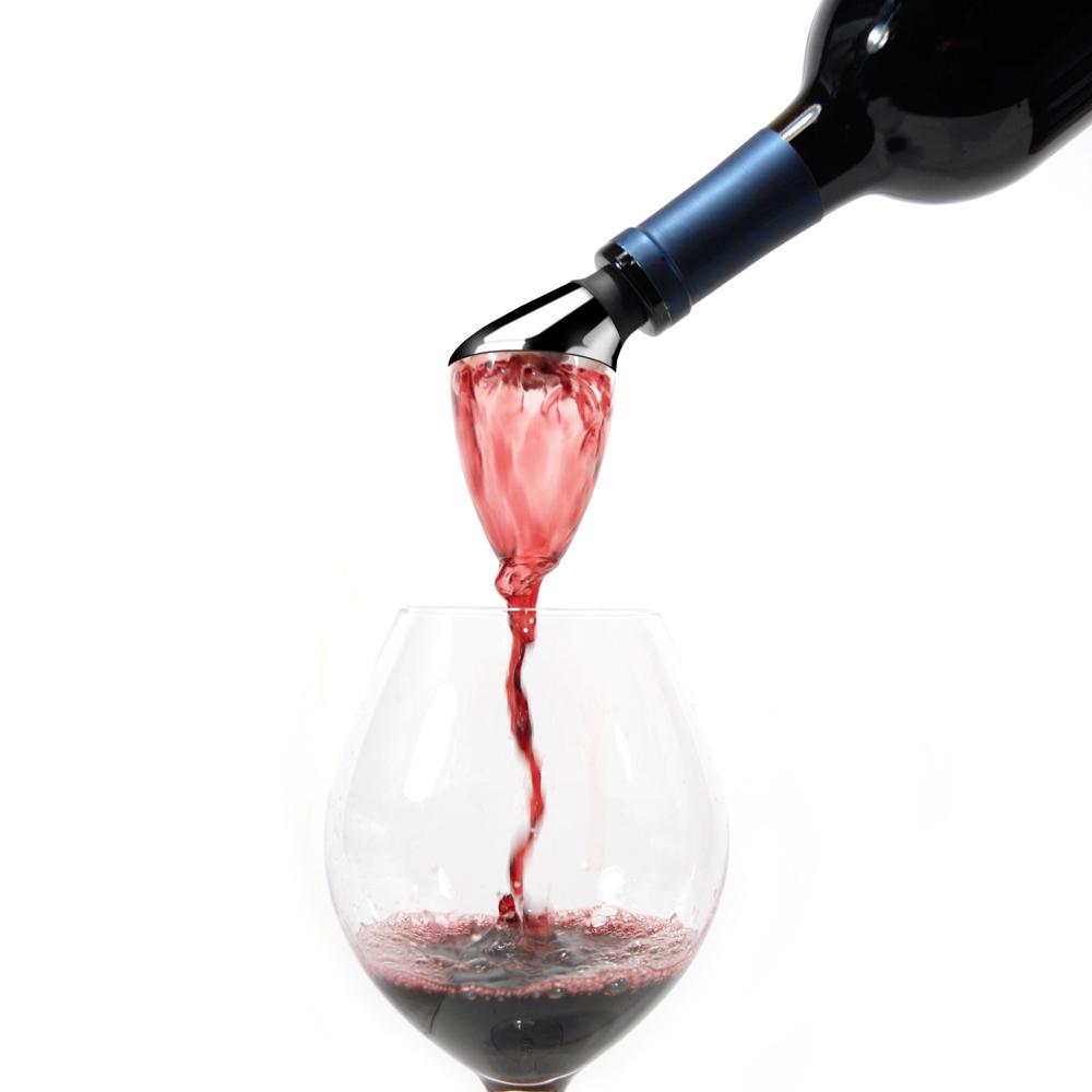 Rabbit Wine Aerator and Pourer (Stainless Steel/Black/Clear