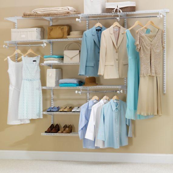Amazon.com: Rubbermaid Configurations Custom Closet Deluxe Kit, White