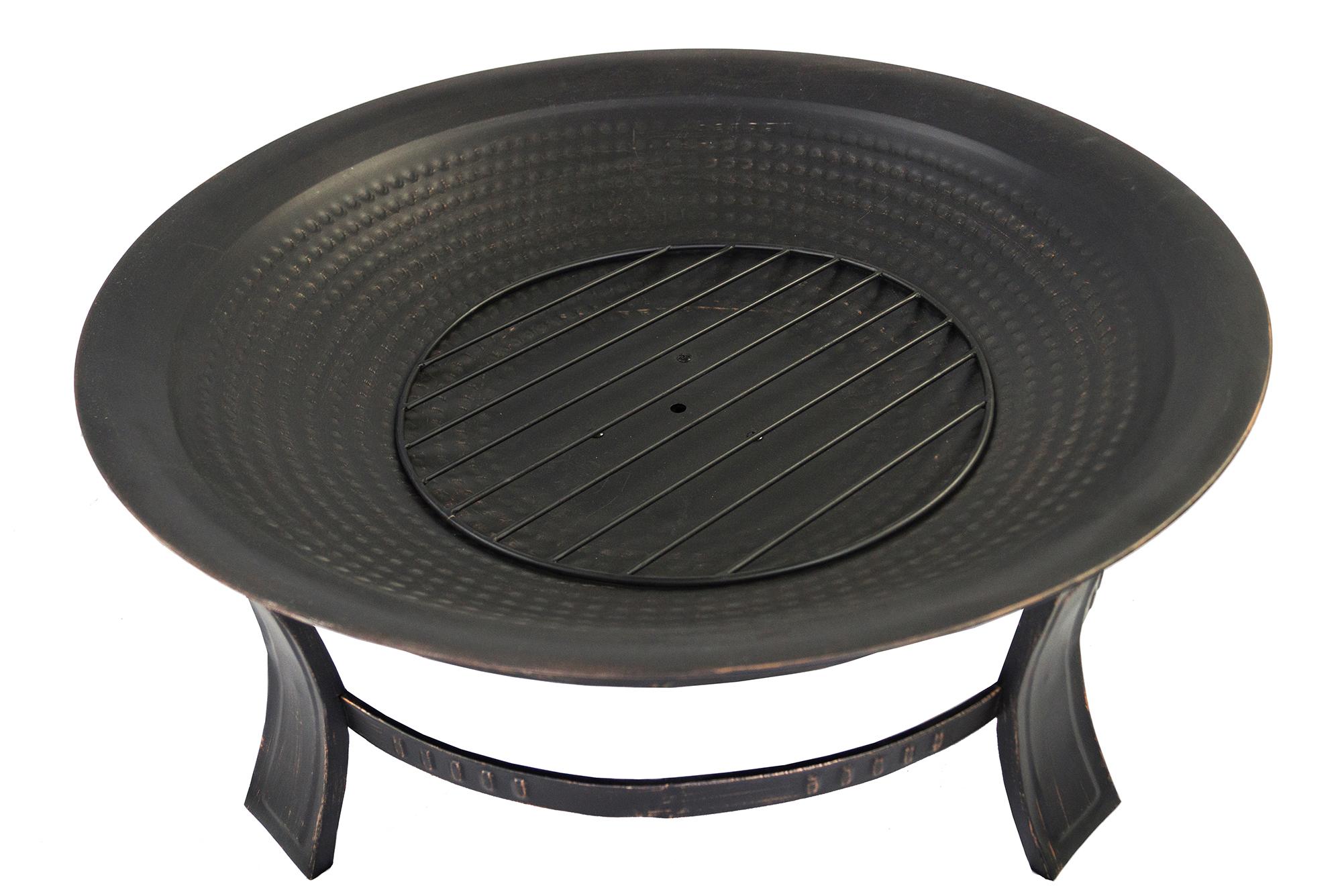 Pleasant Hearth Brant Round Fire Pit, 30Inch Firepit