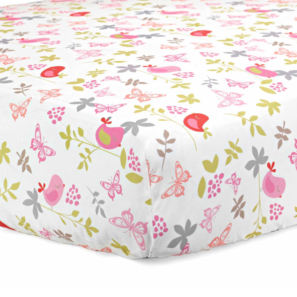 Just Born Crib Bedding Set, Botanica Baby