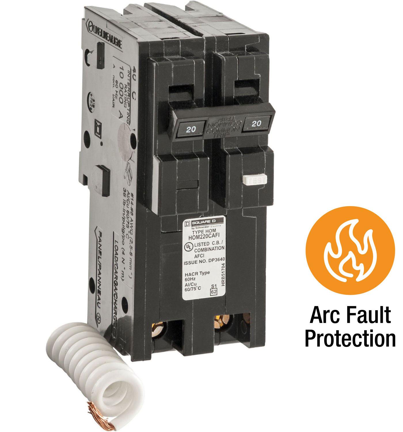 Square D by Schneider Electric HOM220CAFIC Homeline 20 Amp TwoPole