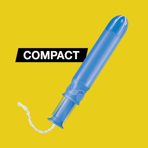 U by Kotex Click Compact Tampons, Regular Absorbency