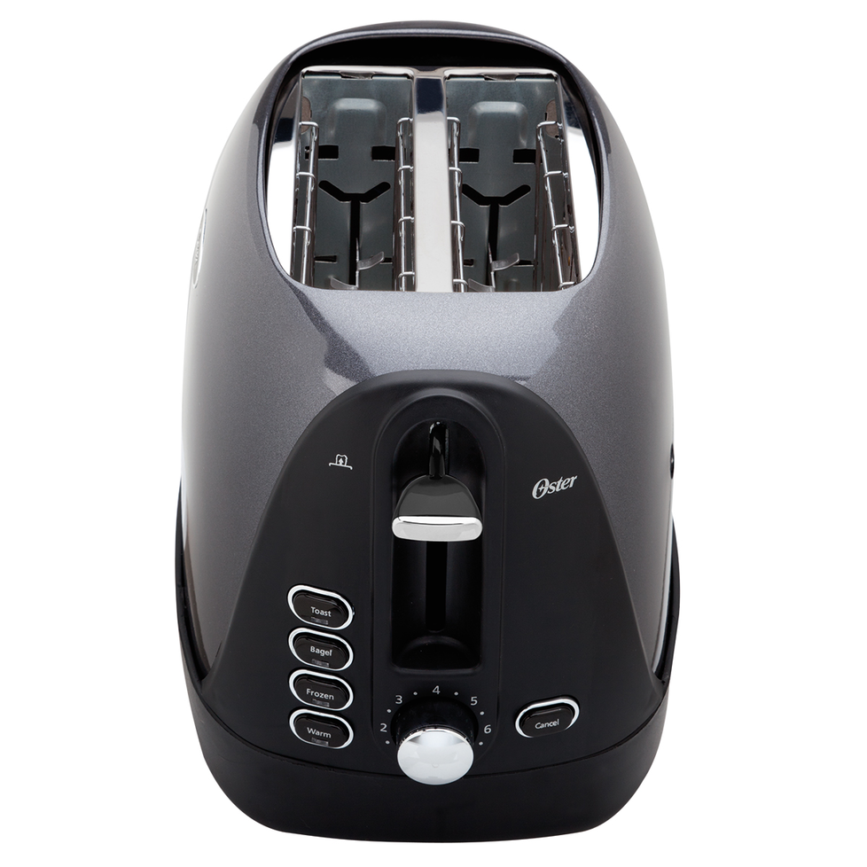 Oster 2Slice Toaster, Metallic Grey (TSSTTRJBG1) Black