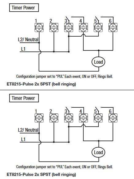 Intermatic ET8215C 7-Day 30-Amps 2XSPST OR DPST Electronic ... 277 volt wiring diagram timer 
